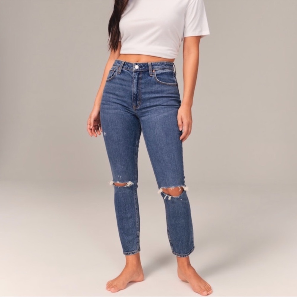 Abercrombie & Fitch Curve Love High Rise Skinny Jeans